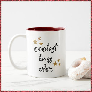 Der Coole schwarze und rote Boss je zwei Tonen Kaf Zweifarbige Tasse