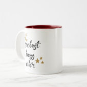 Der Coole schwarze und rote Boss je zwei Tonen Kaf Zweifarbige Tasse (Vorderseite Links)