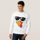 Der coole türkische Tag des sonnigen Erntedanks Sweatshirt (Vorne ganz)