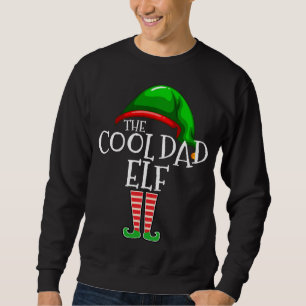Der Coole Vater Elf Familienmatching Group Weihnac Sweatshirt