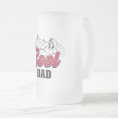 "Der Coole Vater" Mattierte Bier-Tasse Mattglas Bierglas (VorderseiteRechts)