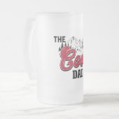 "Der Coole Vater" Mattierte Bier-Tasse Mattglas Bierglas (Vorderseite Links)