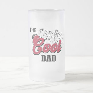 "Der Coole Vater" Mattierte Bier-Tasse Mattglas Bierglas
