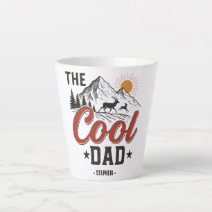Der Coole Vater - Rustikales Gebirge und Hirschdes Milchtasse