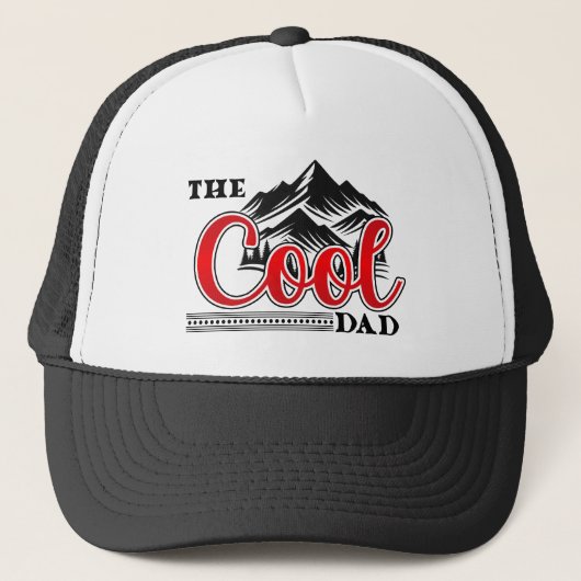 Der coole Vater Truckerkappe (Vorderseite)
