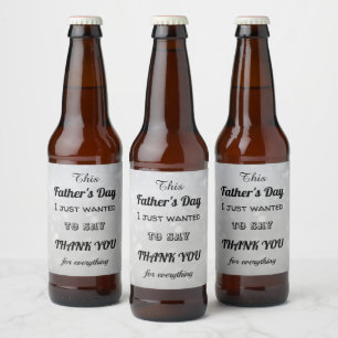 Der coole Vatertag danken Ihnen Mitteilung Bierflaschenetikett
