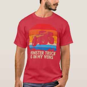 Der coole Vintage Retro-Monster-Truck ist in meine T-Shirt