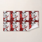 Der coole Weihnachtsmann Badhandtuch Set (Handtuch)