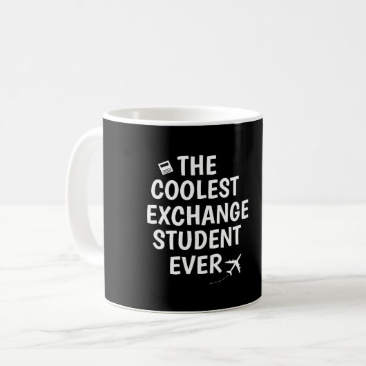 Der coolste Austauschstudent aller Zeiten Kaffeetasse (Vorderseite Links)