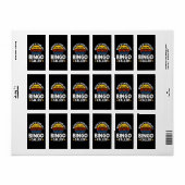 Der Coolste Bingo-Anrufer der Welt Adressaufkleber (Vorne)
