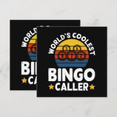 Der Coolste Bingo-Anrufer der Welt Einladung (Vorne/Hinten)