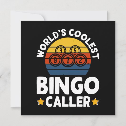 Der Coolste Bingo-Anrufer der Welt Einladung (Vorderseite)