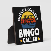 Der Coolste Bingo-Anrufer der Welt Fotoplatte (Vorderseite)