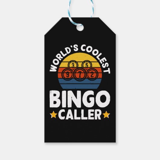 Der Coolste Bingo-Anrufer der Welt Geschenkanhänger (Vorderseite)