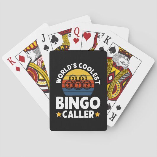 Der Coolste Bingo-Anrufer der Welt Spielkarten (Rückseite)
