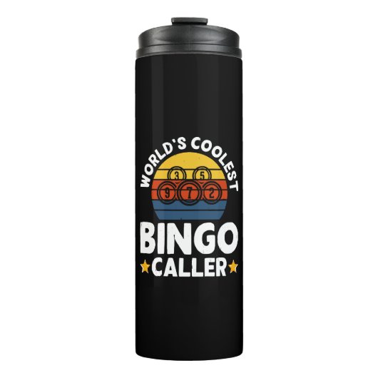 Der Coolste Bingo-Anrufer der Welt Thermosbecher (Vorderseite)