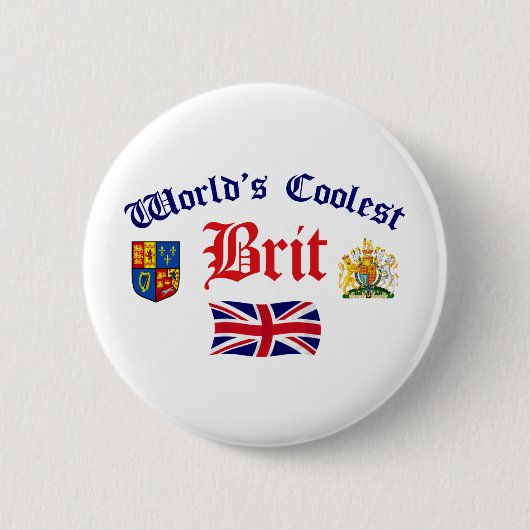 Der coolste Brite der Welt Button (Vorderseite)