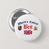 Der coolste Brite der Welt Button (Vorne & Hinten)