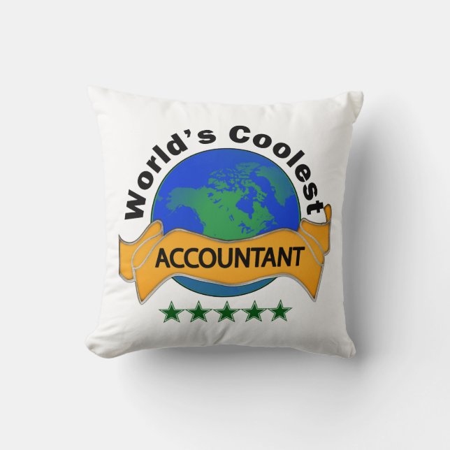Der coolste Buchhalter der Welt Kissen (Vorderseite)