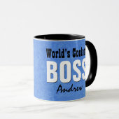 Der coolste CHEF der Welt blauer Tasse (VorderseiteRechts)