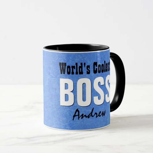 Der coolste CHEF der Welt blauer Tasse (VorderseiteRechts)