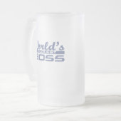 Der coolste Chef der Welt Mattglas Bierglas (Vorderseite Links)