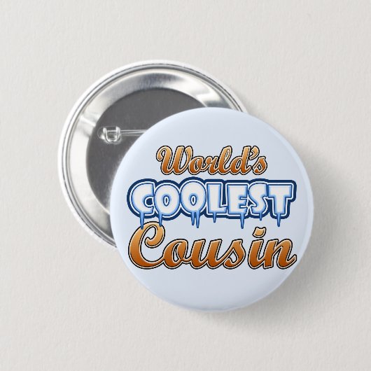 Der coolste Cousin der Welt Button (Vorne & Hinten)