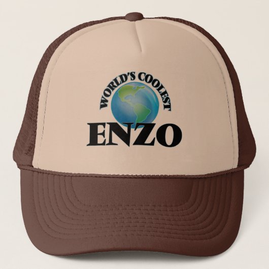 Der coolste Enzo der Welt Truckerkappe (Vorderseite)