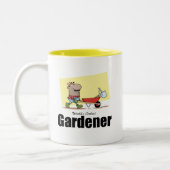 Der coolste Gärtner der Welt Zweifarbige Tasse (Links)