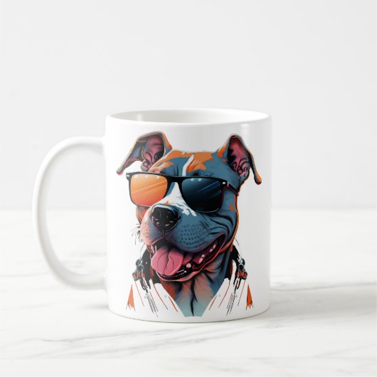 Der coolste Hund der Welt Kaffeetasse (Links)