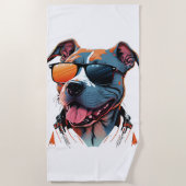 Der coolste Hund der Welt Strandtuch (Vorderseite)