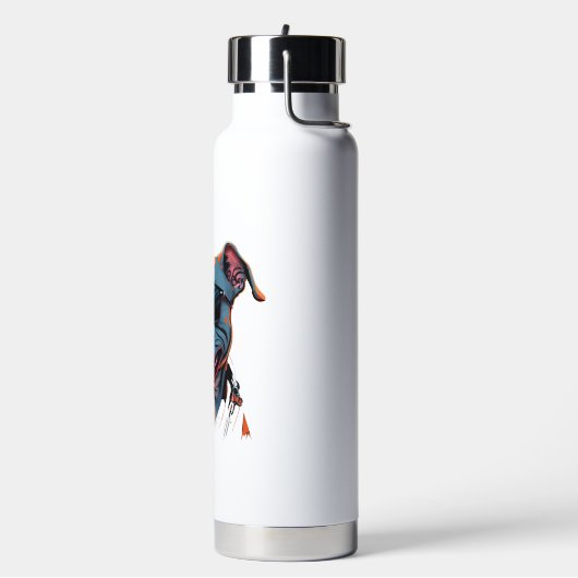 Der coolste Hund der Welt Trinkflasche (Links)