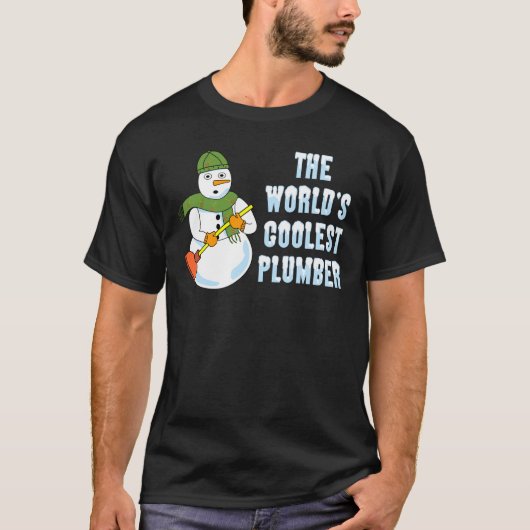 Der Coolste Klempner-Schneemann der Welt T-Shirt (Vorderseite)