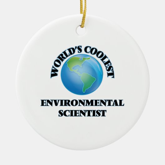 Der coolste Klimawissenschaftler der Welt Keramikornament (Vorne)