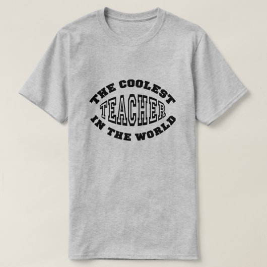 Der coolste Lehrer in der Welt T-Shirt (Design vorne)