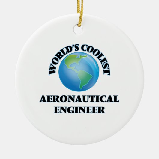 der COOLSTE Luftfahrtingenieur der Welten Keramikornament (Vorne)