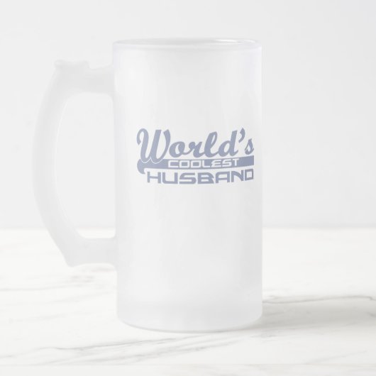 Der Coolste Mann der Welt Mattglas Bierglas (Links)