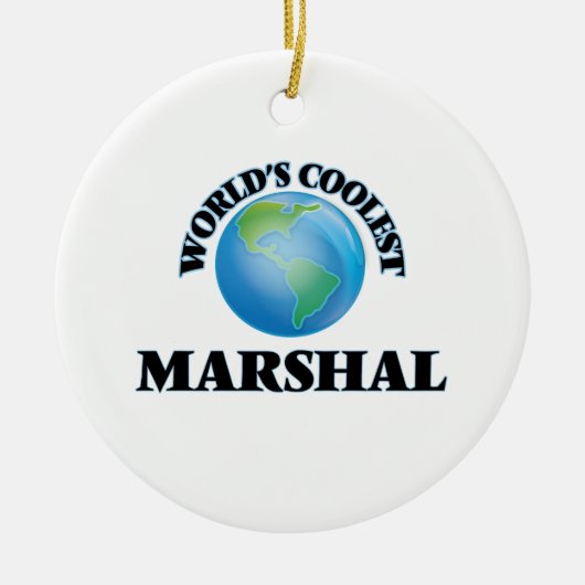 Der coolste Marschall der Welt Keramik Ornament (Vorne)