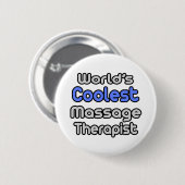 Der Coolste Massagetherapeut der Welt Button (Vorne & Hinten)