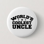 Der coolste Onkel der Welt Button (Vorderseite)