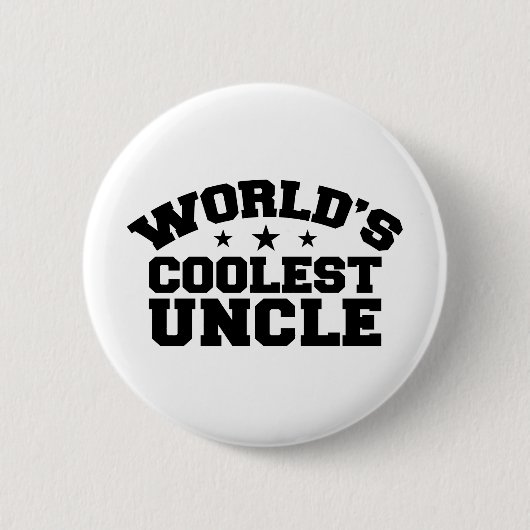 Der coolste Onkel der Welt Button (Vorderseite)