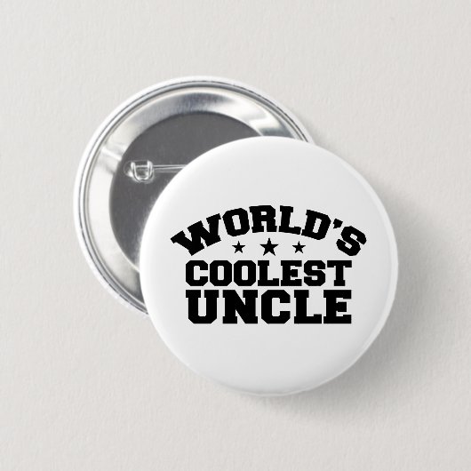 Der coolste Onkel der Welt Button (Vorne & Hinten)