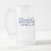 Der coolste Onkel der Welt Mattglas Bierglas (Links)