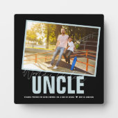 Der Coolste Onkel der Welt | Moderne FotoCollage Fotoplatte (Vorderseite)