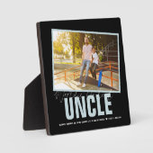 Der Coolste Onkel der Welt | Moderne FotoCollage Fotoplatte (Vorderseite)