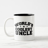 Der coolste Onkel der Welt Zweifarbige Tasse (Links)
