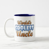 Der coolste Onkel der Welt Zweifarbige Tasse (Links)