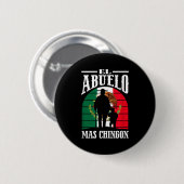 Der coolste Opa lustig Mexiko mexikanischer Opa Button (Vorne & Hinten)
