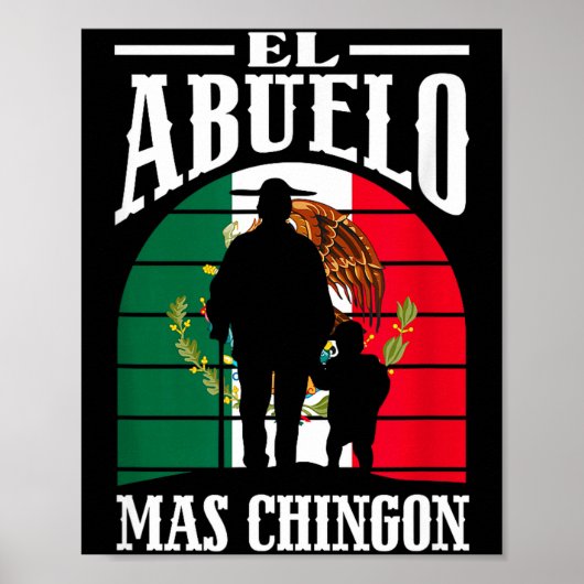 Der coolste Opa lustig Mexiko mexikanischer Opa Poster (Vorne)