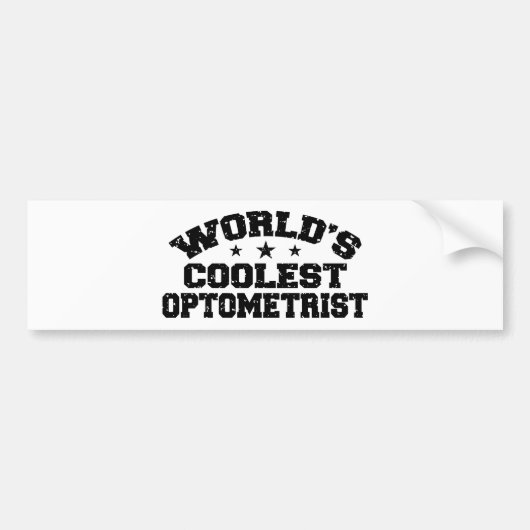 Der Coolste Optometriker der Welt Autoaufkleber (Vorne)